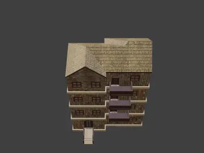 House Model 42 Low-poly 3D model