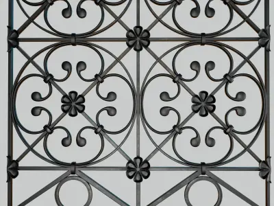 Constructor lattice historical panel  decorative screening   3D model