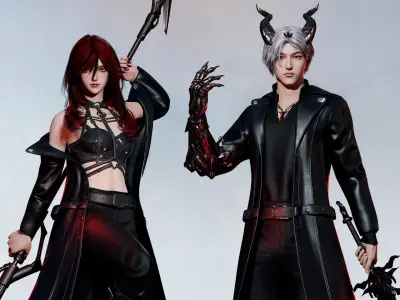 Street Demon - Game Ready Low-poly 3D model