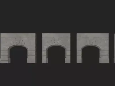 NYC Arch Low-poly 3D model