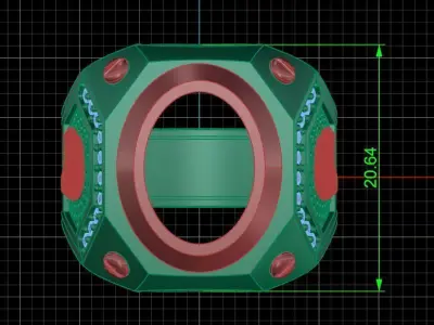 Jewelry ring 443 3D print model