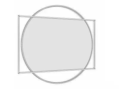 Mirror in a metal frame GZ-M1088 3D model