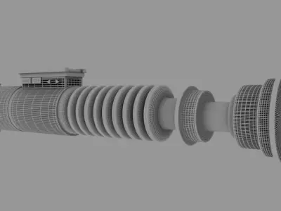 Luke Skywalker Lightsaber Return Of The Jedi Low-poly 3D model