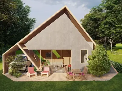 Diamond House - Futuristic Tiny House Model 3D model
