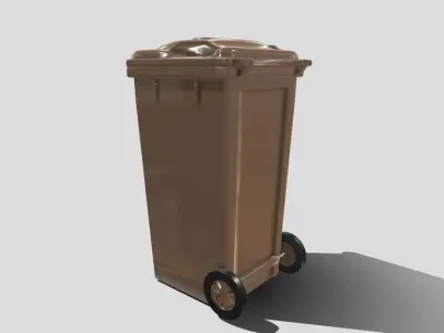Recycle bin Low-poly 3D model buy