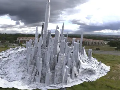 Manhattan in ruins 3D model