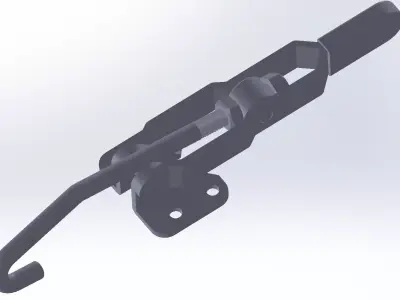 GP-1351 door latch with handle Free 3D model