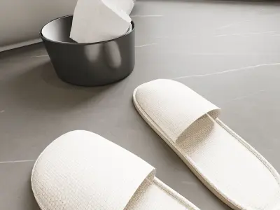 Bathroom full scene 3D model 3D model