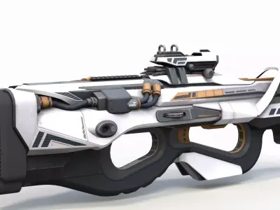 Sci-Fi Laser Gun 2 3D model