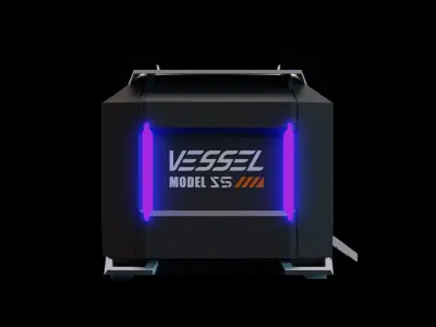 Vessel S5 low poly 3D model