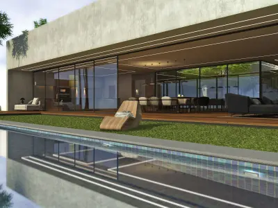 Beach house 3D model