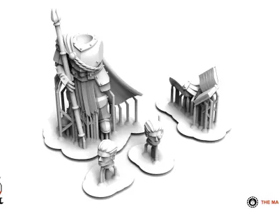 Feudal Guard - Master of Strategy 3D print model