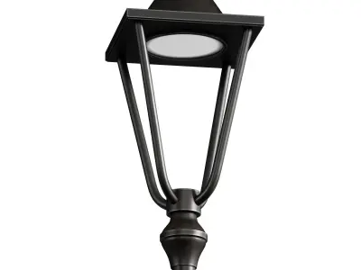 Street park lamp post 3D model