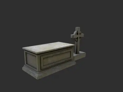 Gravestones Low-poly 3D model purchase