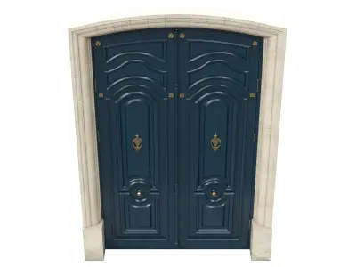 Entrance classic door 50 3D model