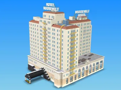 The Hollywood Roosevelt 3D model