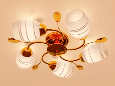 Golden Chandelier Evrosvet 3d model 3D model