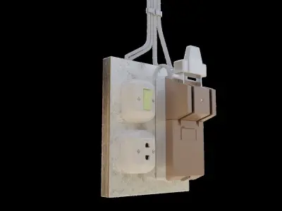 Light and Switch 3D model