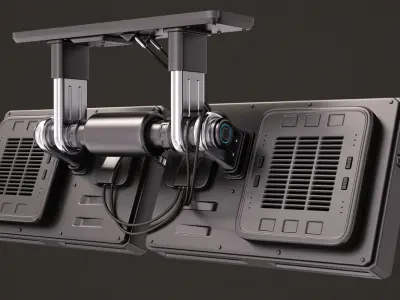 Sci Fi Monitors 3D model