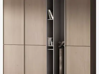 262 cabinet furniture 12 modular wardrobe cupboard 08 3D model