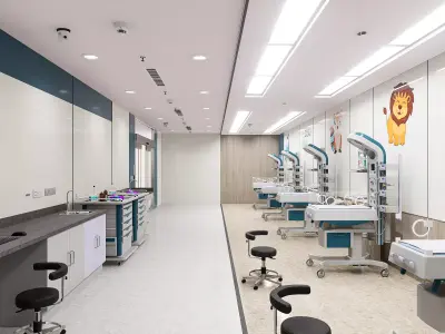 Medical Spaces-NICU Ward 3D model
