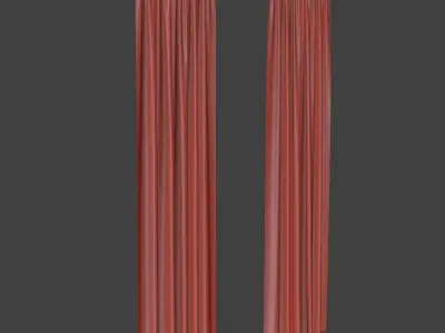Curtain curtains 3D model