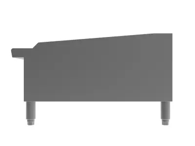 Wide Manual Griddle 48 in  3D model