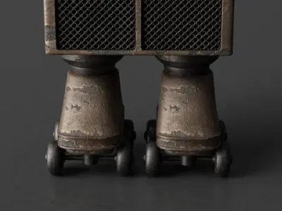 Robot V28 Low-poly 3D model