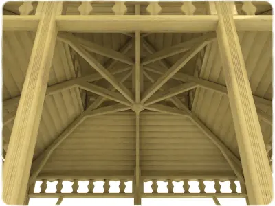  3D Outdoor Gazebo 002 3D model