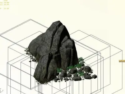Explore the mountains - Rocks 09 3D model