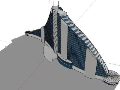 vacation spot-Resort-Fashion Leisure Hotel-0160 3D model