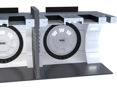 The Mandalorian - Rebel Prison Ship 4 - Cell Hallway 1-6 scale 3D print model