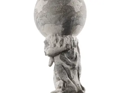 Hercules holding Globe 3D model