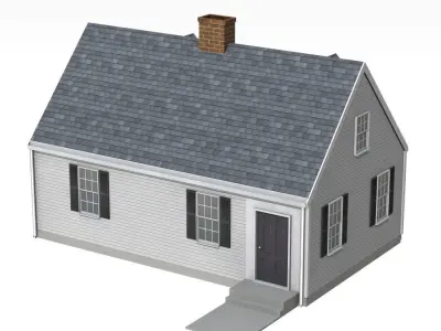 Cape Cod Style House 3D model