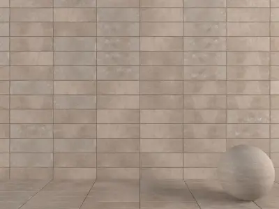 Concrete wall tiles Suite Taupe 20x60 Set 4 Texture