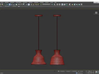 Salute Clear Pendant Light Low-poly 3D model