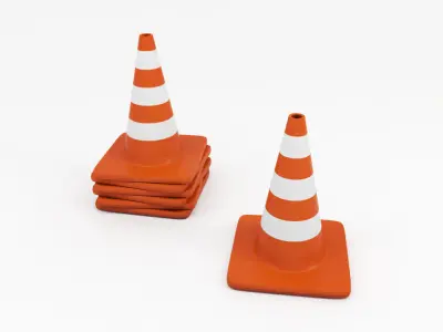 Traffic cone 3D model