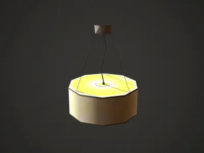 Lamp Low Poly Mobile Low-poly 3D model