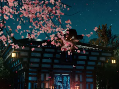 Japanese Shinto Shrine 3D model