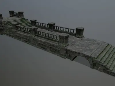old ruins Low-poly 3D model