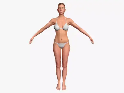 Realistic Female Character 3D model