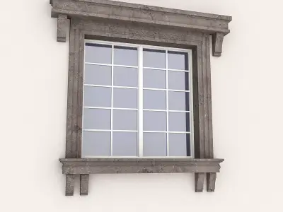 Window Frame 11 Low-poly 3D model