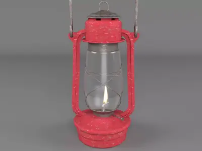 Gas Lamb Low-poly 3D model