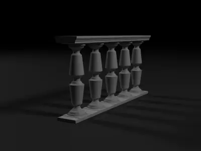 Balustrade pack 3D model
