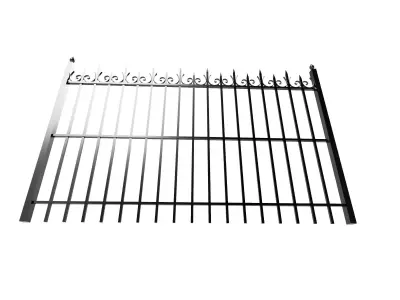 Decorative fence for garden 3D model