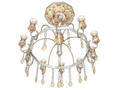 chandelier 14 3D model purchase
