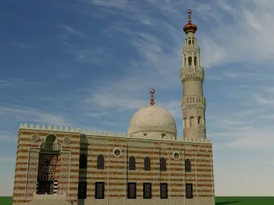 Sultan Barqouq Mosque 3D model