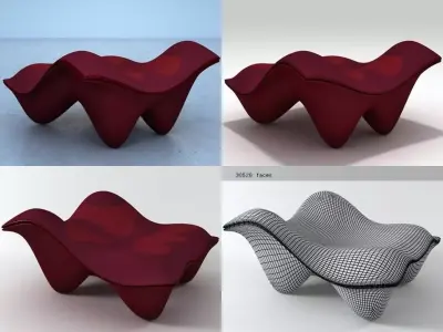 Ravioli Ottoman 3D model