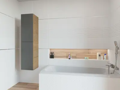 Bathroom 07 Low-poly 3D model