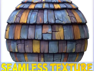 Stylized Roof Seamless Texture Texture 11